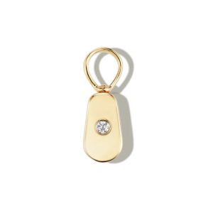 Baby Pulley with Diamond in 14K Yellow Gold