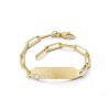 Small ID Bracelet in 18K Yellow Gold