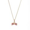 Ruby Bowtie Charm in 14K Yellow Gold