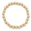 6mm Yellow Gold Ball Bracelet