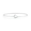 Penelope Hook Bangle in 18K White Gold