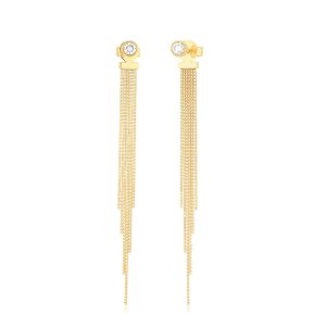 Diamond Bianca Earrings in 14K Yellow Gold