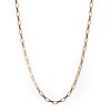Rectangle Box Chain 16" in 14K Yellow Gold
