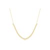 Graduated Diamond Pillow Necklace in 14K Yellow Gold