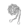 Large True Lovers Knot Handmade in Silver - 16"
