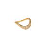 Full Diamond Stackable Gold Ring Size 7