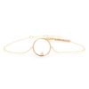 Medium Circle Bracelet with Diamond in 14K  Yellow Gold