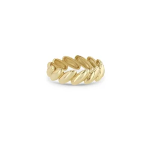 Gold San Marco Band Ring Size 6