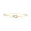 Posey Two Stone Bangle in 18K Yellow Gold