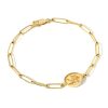 Fantasy Signet Link Bracelet Lion