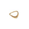 Diamond Heart Stackable Ring in Yellow Gold Size 7