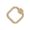 Meander Lock in 14K Yellow Gold