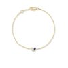 Mini Sweetheart Bracelet with Diamonds and Blue Sapphire