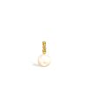 White Pearl Beaching Pendant in 18K Yellow Gold